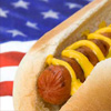 us flag hot dog
